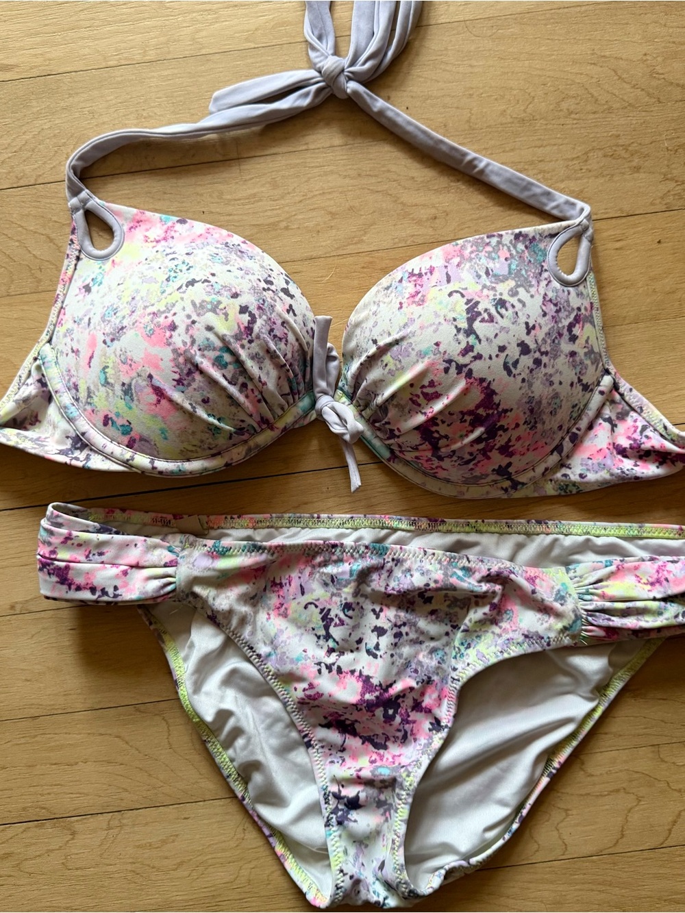 Women’s Victoria’s Secret Pastel Halter Bikini Set